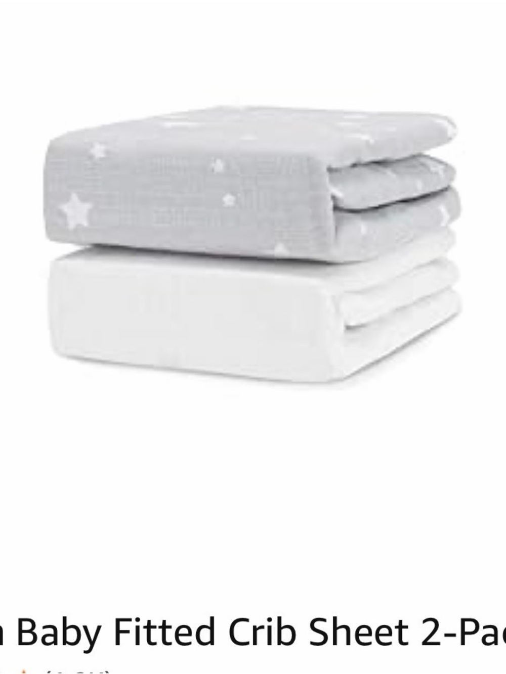 Newton Gray Star & White Crib Sheet Set